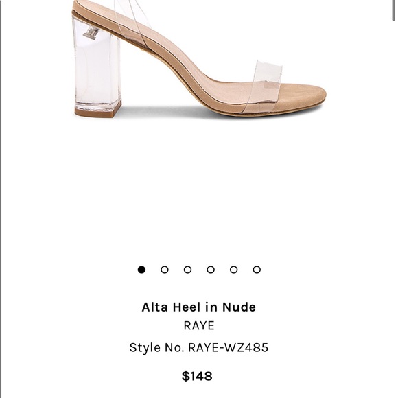 Revolve RAYE Alta Nude Clear Heel SOLD OUT - Picture 5 of 5